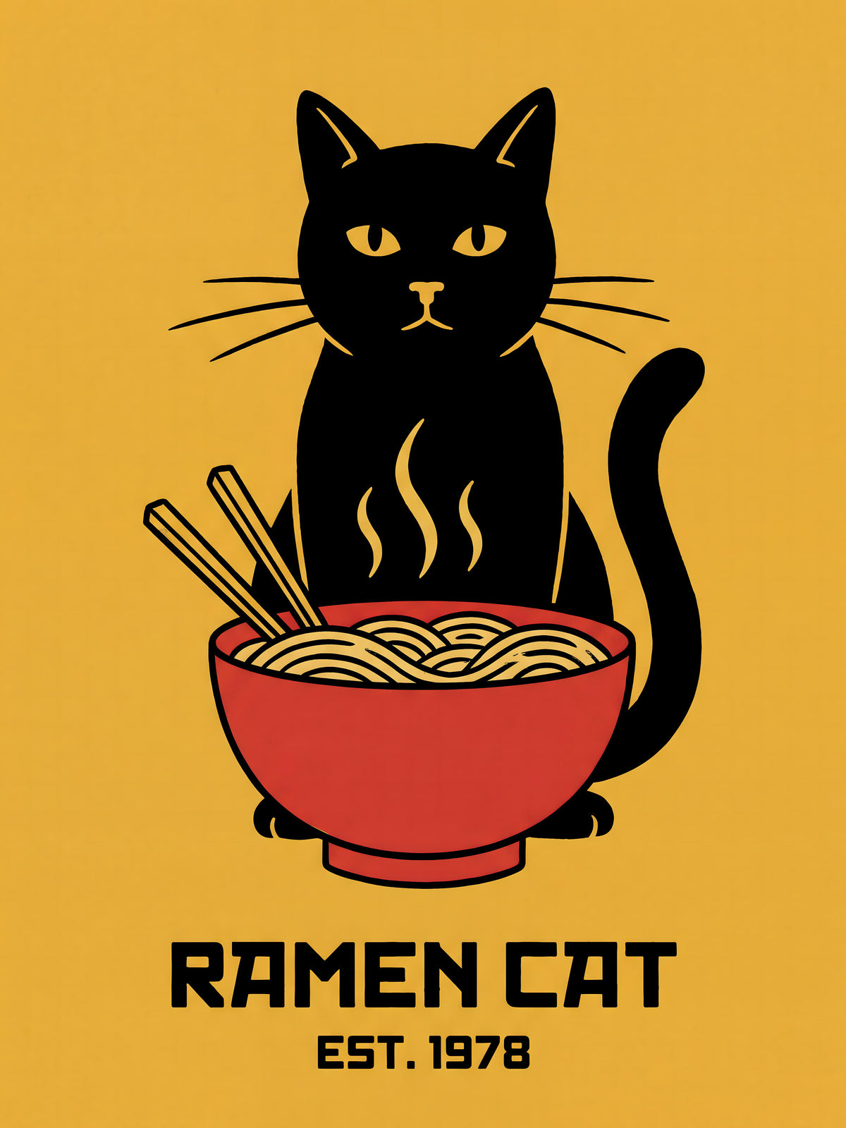 Ramen Cat | Poster