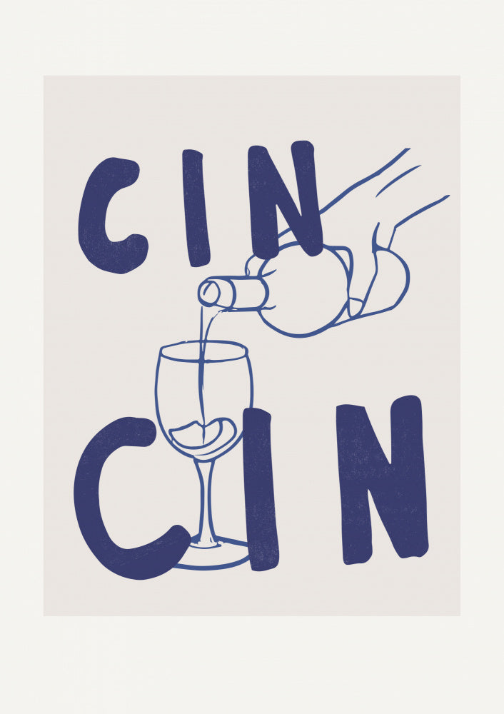 Cheers in Blue | Canvas