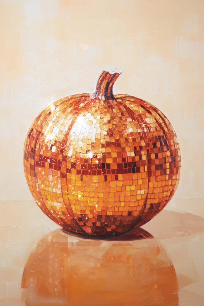 Orange Disco Pumpkin | Canvas