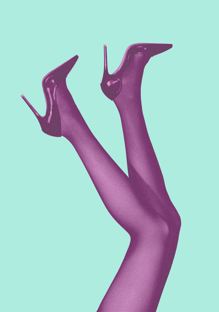 Fashionable Purple Heels | Canvas