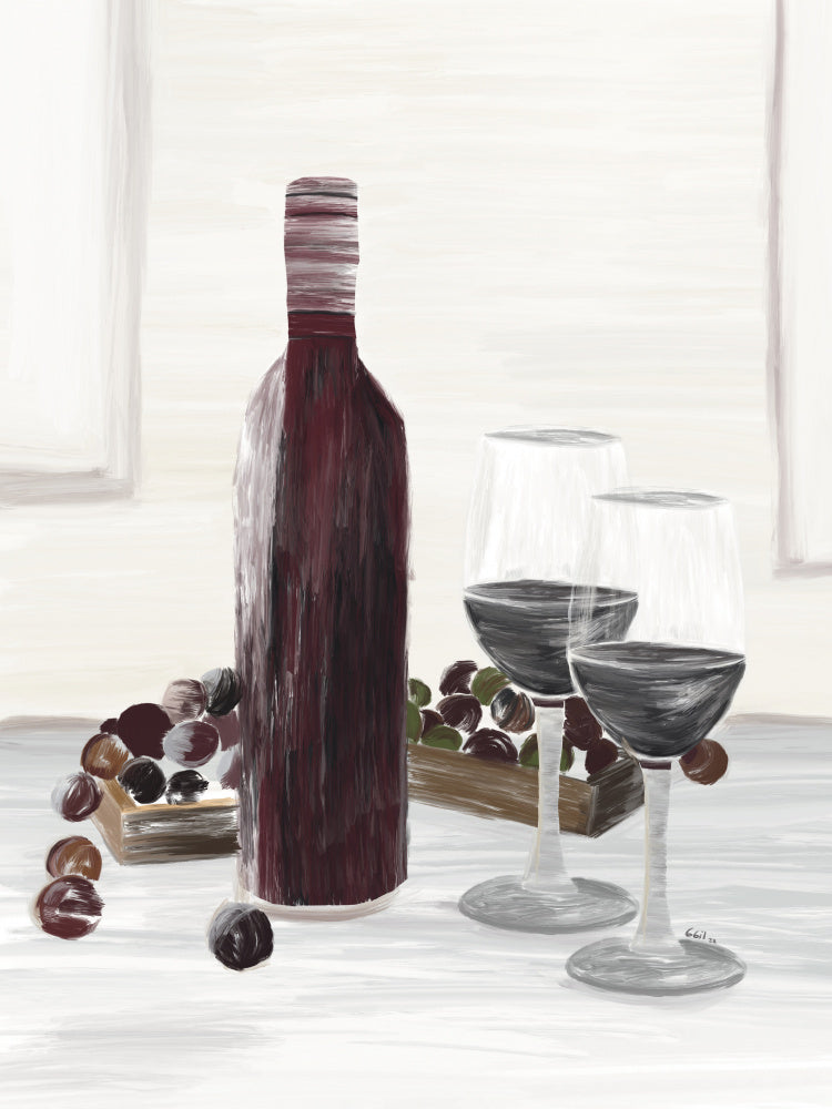 Classic Wine Still Life | Canvas