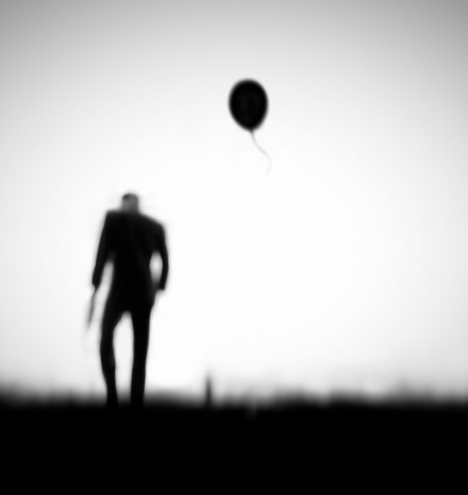 Man And Drifting Balloon | Poster
