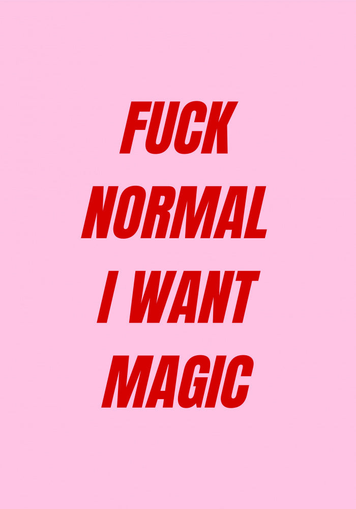Pink Magic Statement | Poster