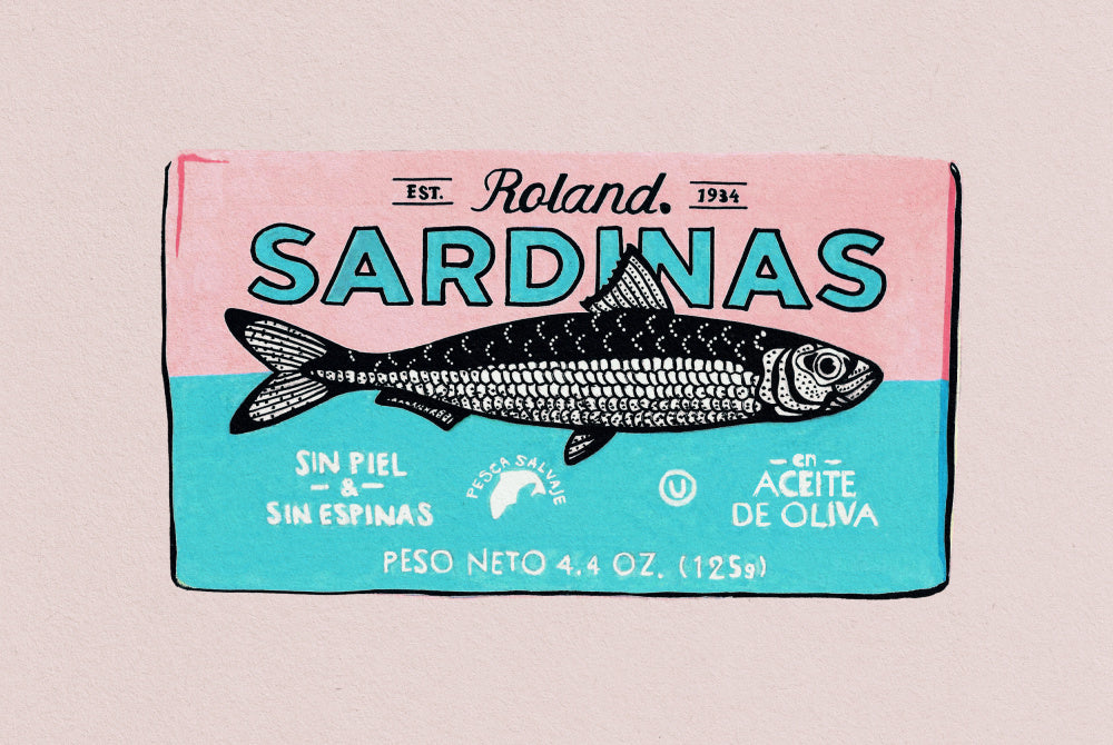Vintage Sardine Art | Poster