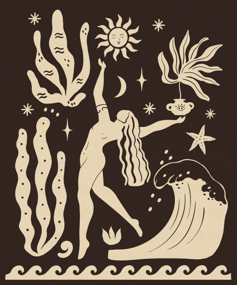 Celestial Ocean Dancer | Canvas