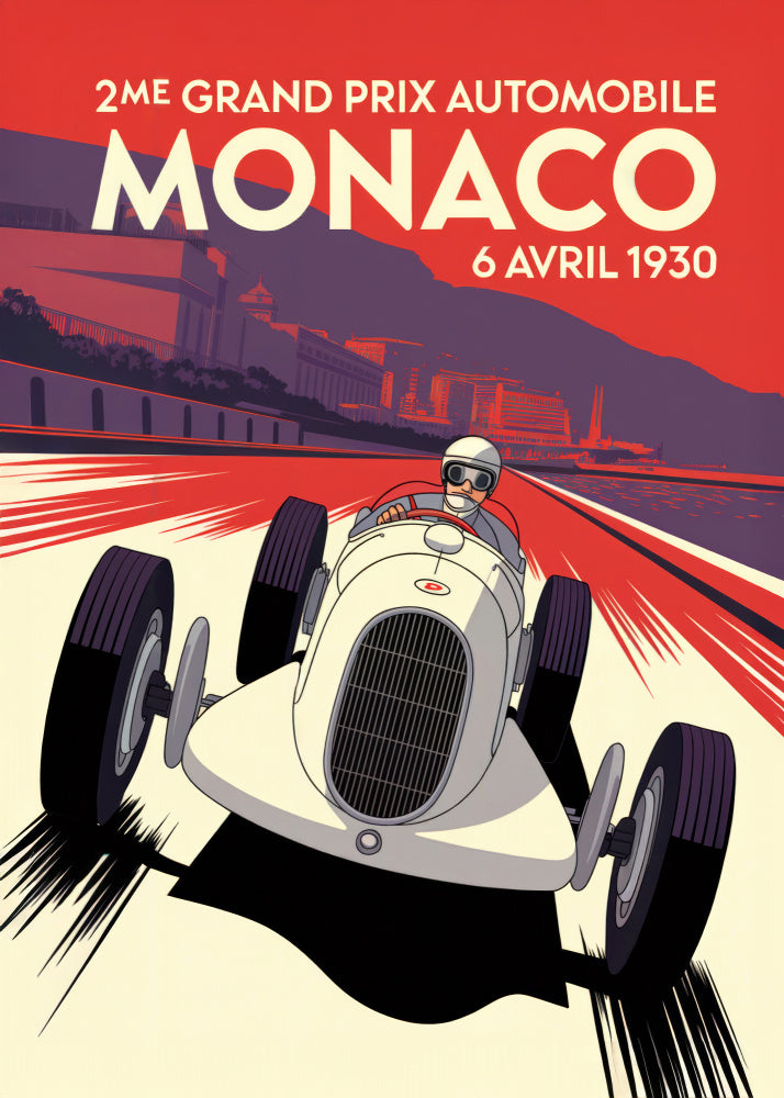 Monaco Grand Prix Racer | Canvas