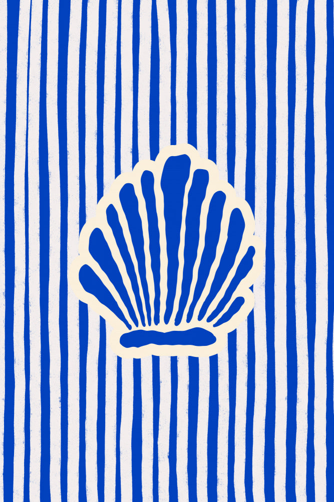 Coastal Shell Stripes | Poster