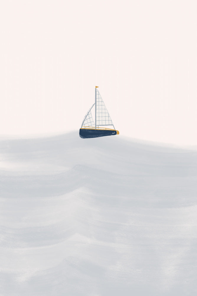 Serene Sailboat Waters | Poster