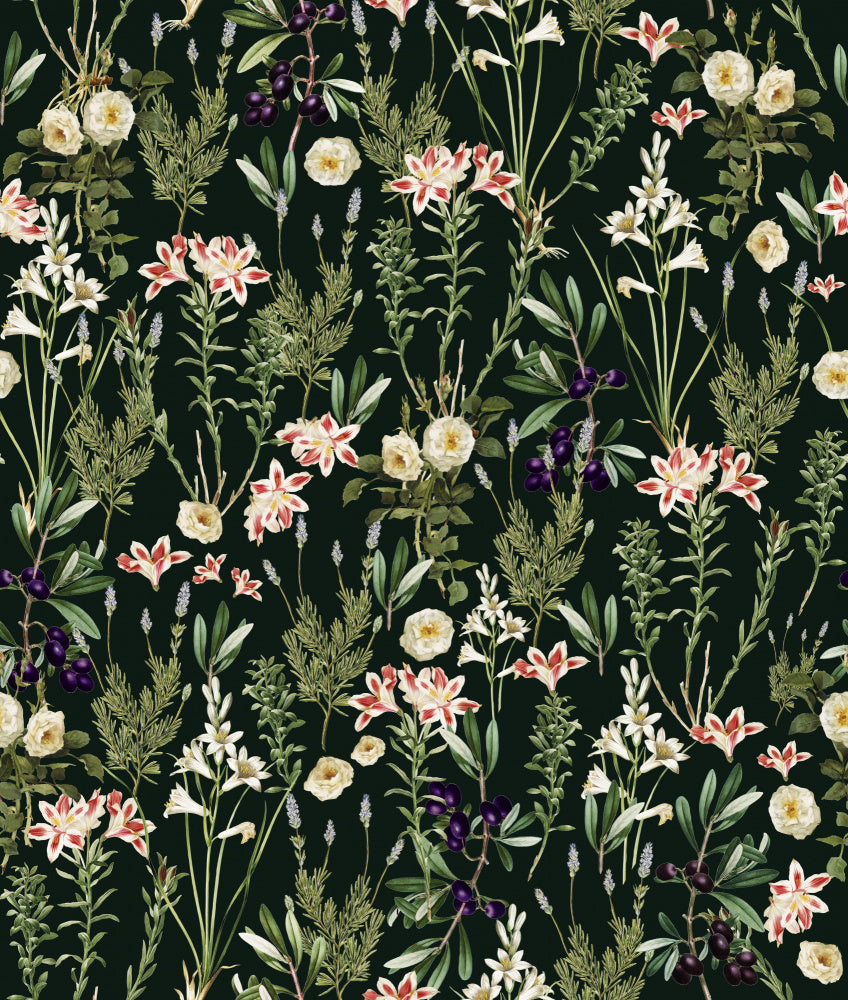 Dark Floral Bloom | Canvas