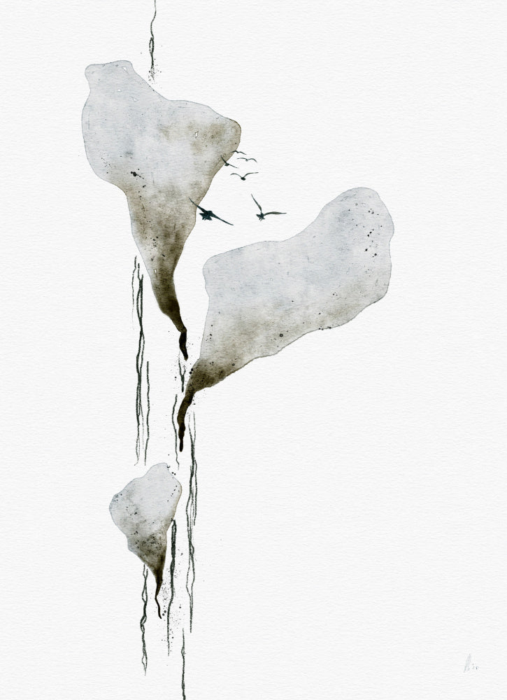 Melting Ice And Birds | Canvas