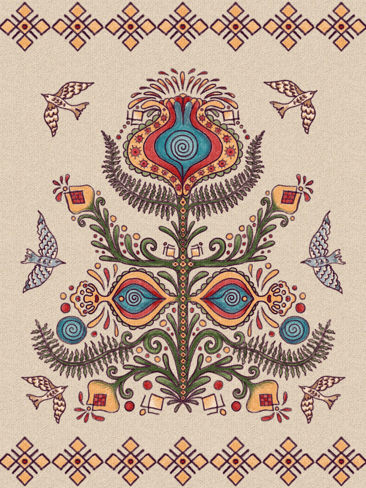 Tree of Life - Ukrainian Folktale Art | Poster