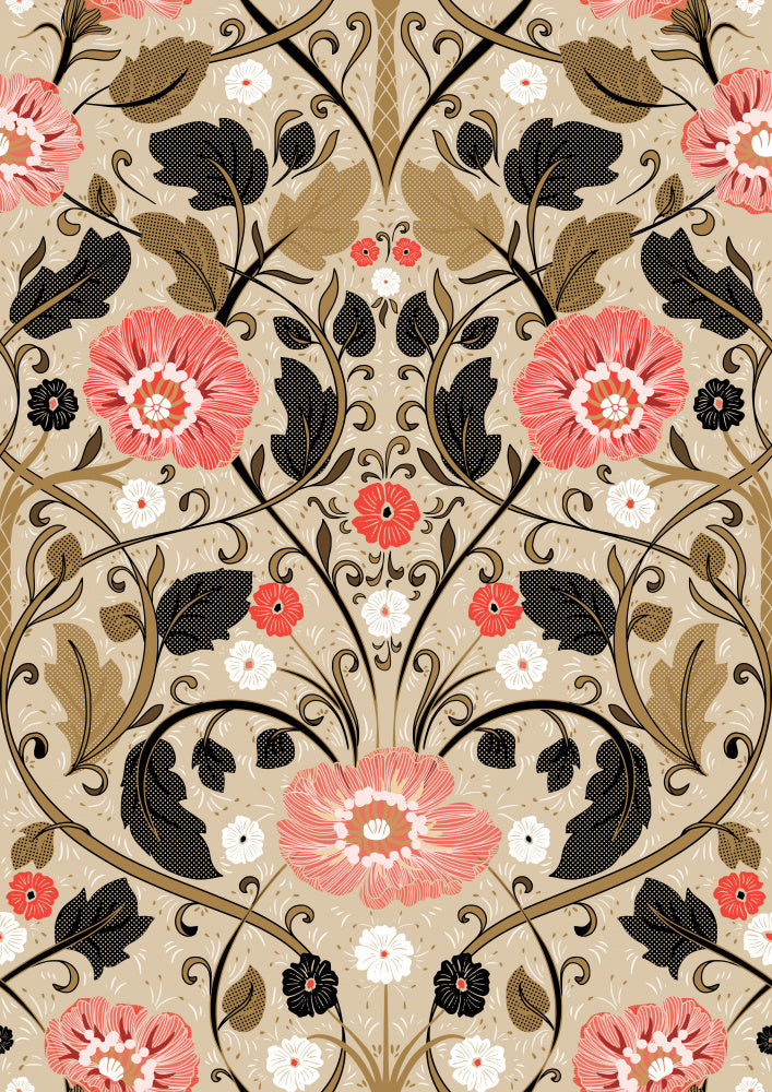 Vintage Floral Pattern | Canvas