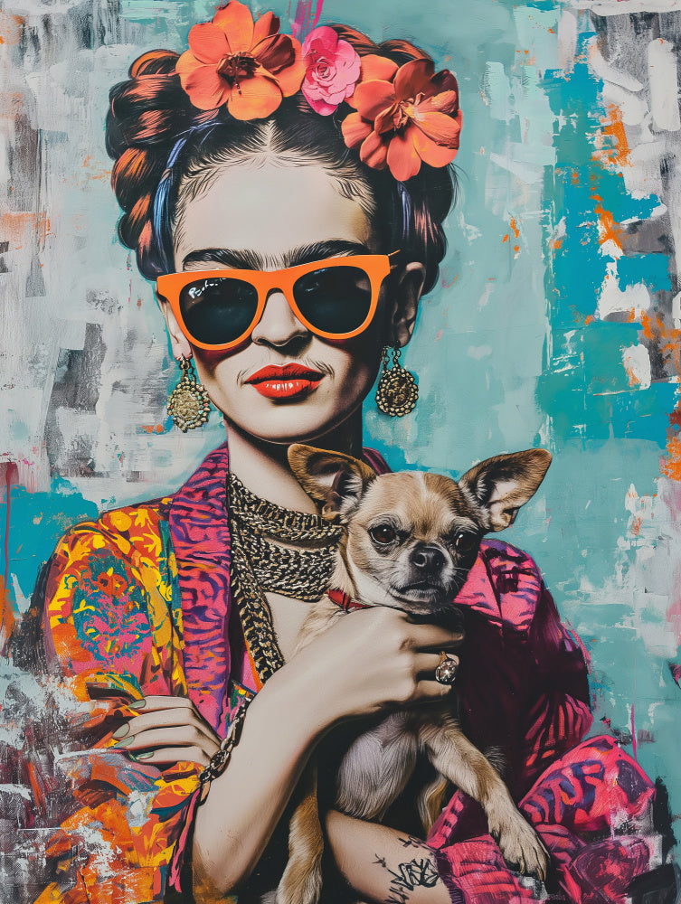 Colorful Portrait Chihuahua | Poster