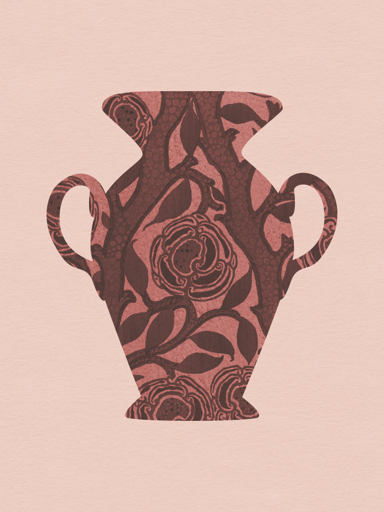 Rose Patterned Vase | Canvas
