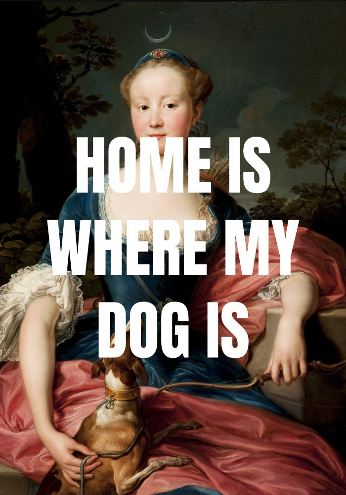 Classic Portrait Dog Quote | Poster