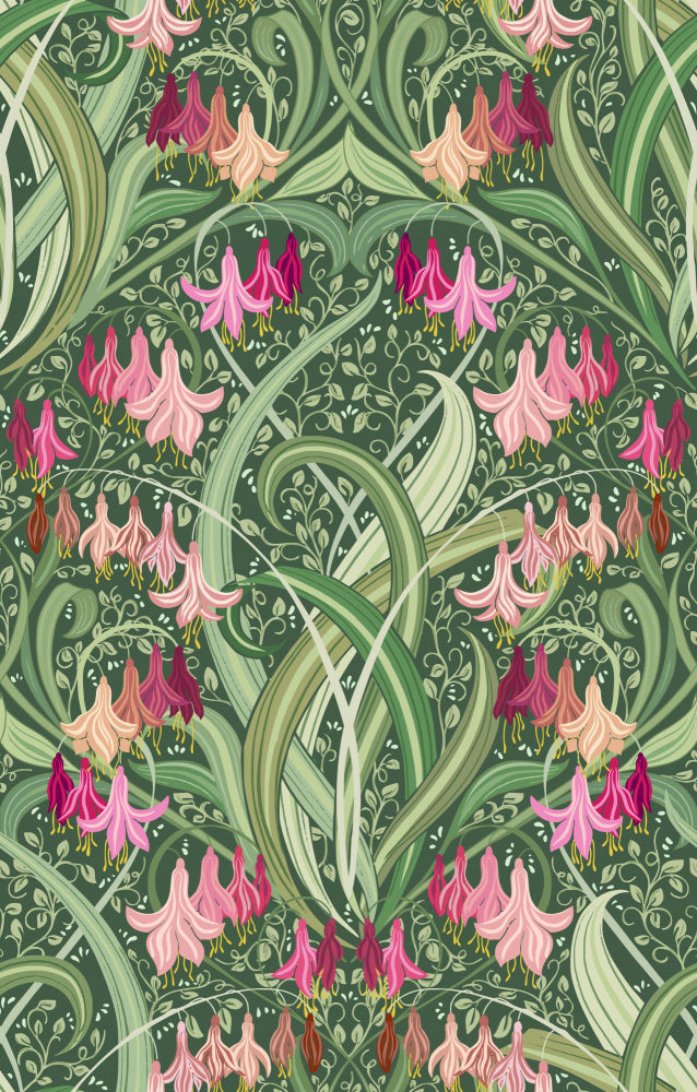 Art Nouveau Floral Pattern | Canvas
