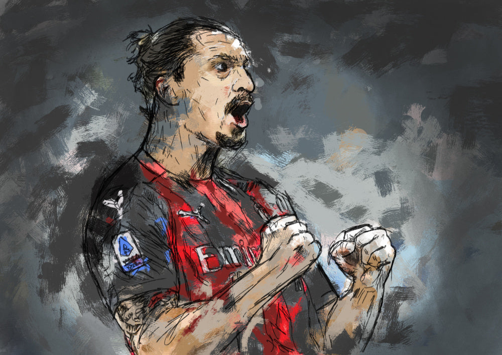 Football Player Roar | Canvas