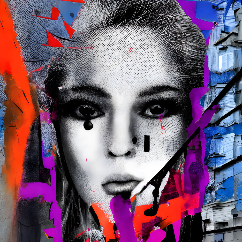 Vibrant Abstract Portrait | Canvas
