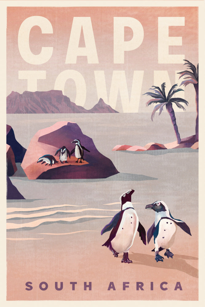 Cape Town South Africa Vintage Travel Art | Poster