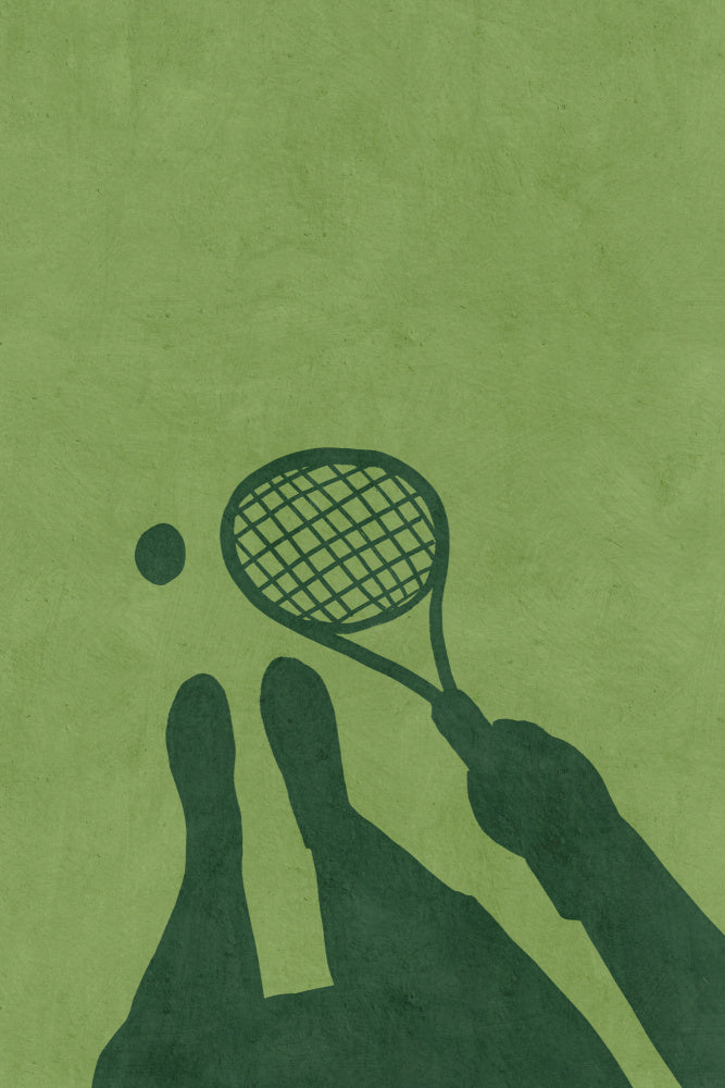 Minimalist Tennis Player | Poster
