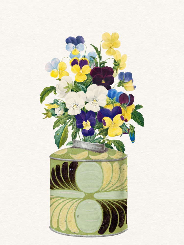 Colorful Pansy Bouquet | Canvas