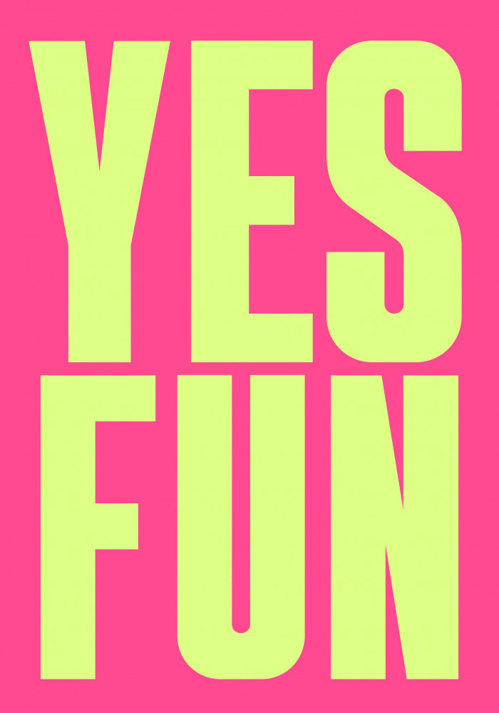 Vibrant Yes Fun | Canvas