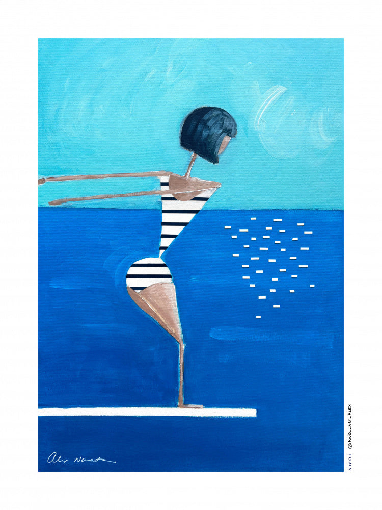 Summer Pool Diver | Poster