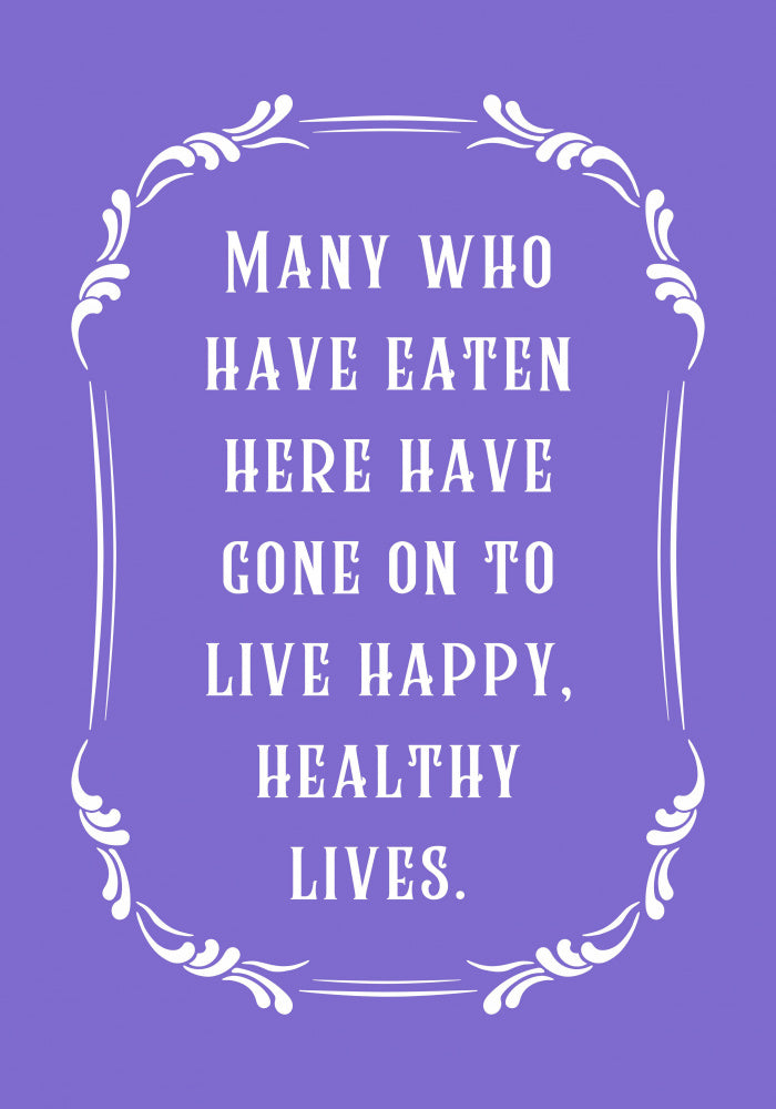 Happy Healthy Lives Quote | Canvas