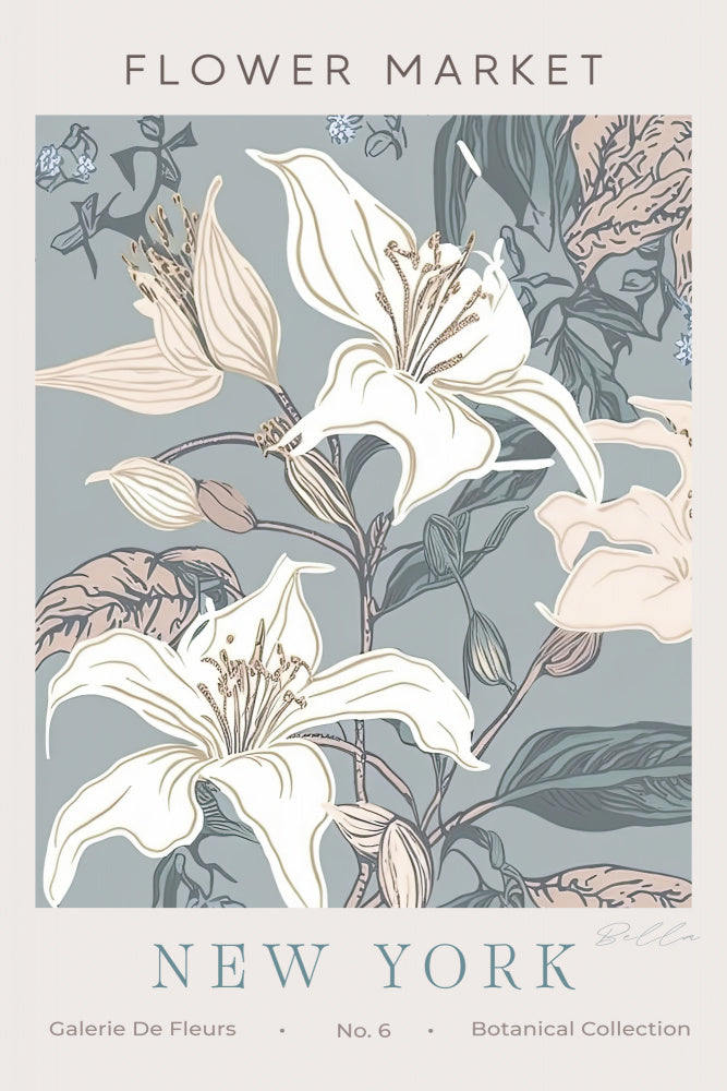 New York Flower Market Lilies | Canvas