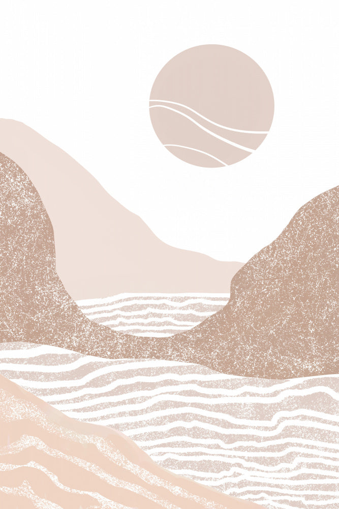 Boho Mountain Sun | Poster