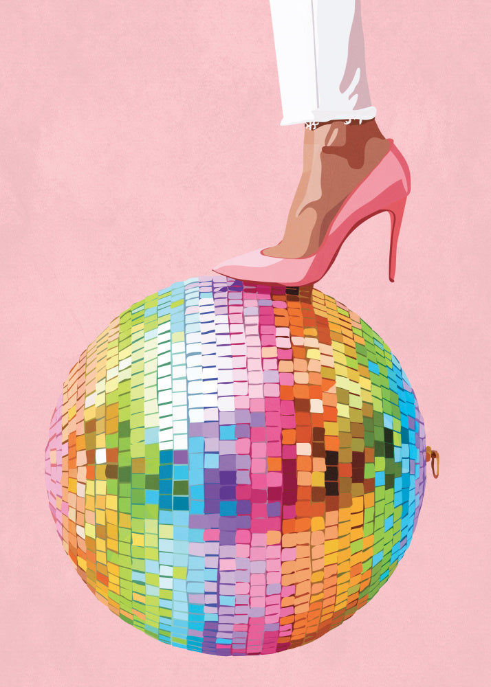 Pink Heel Disco Style | Poster