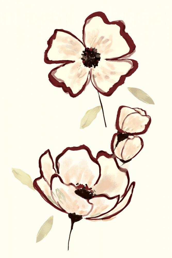 Elegant Blush Blooms | Poster