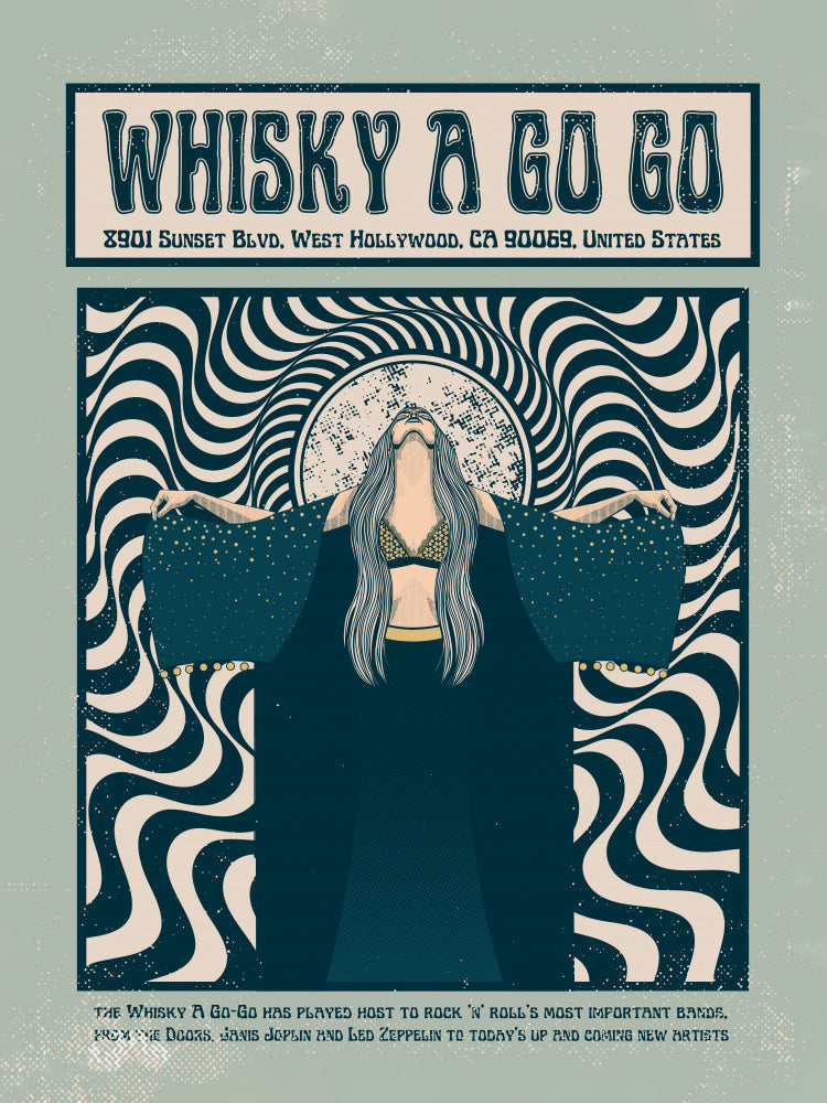 Psychedelic Rock Woman | Canvas