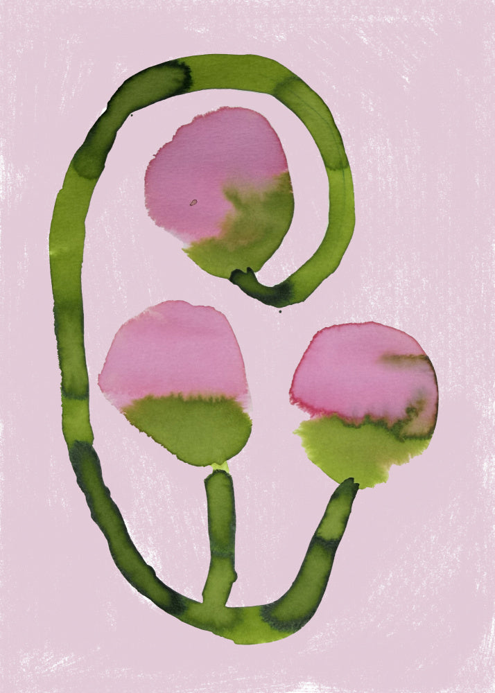 Abstract Pink Blooms | Canvas