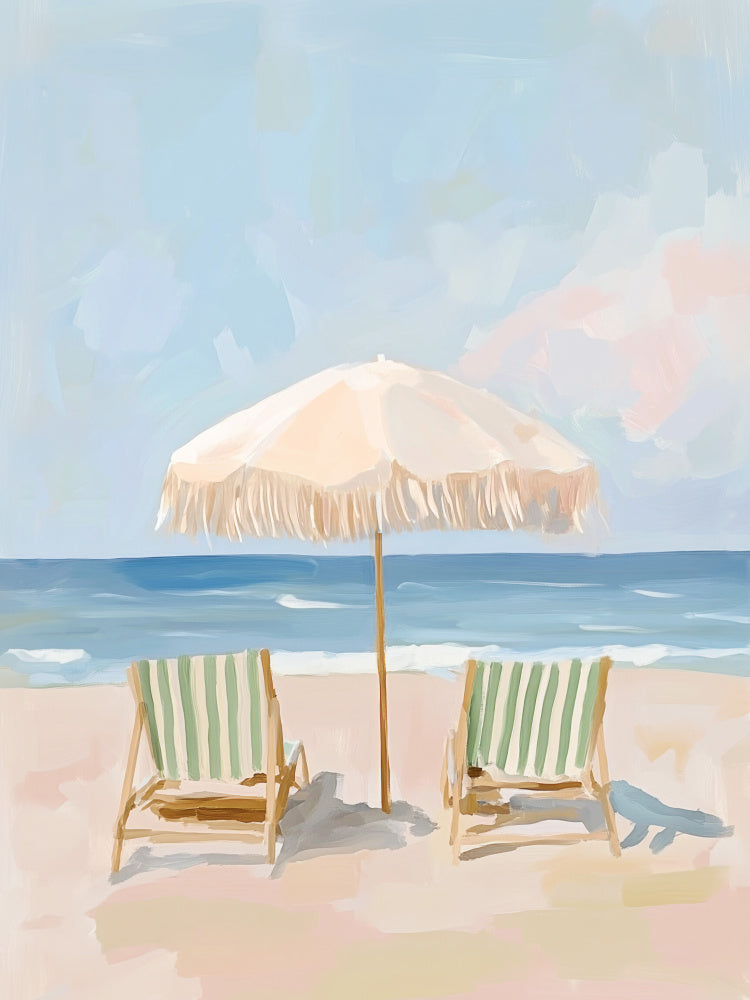 Serene Beach Day | Canvas