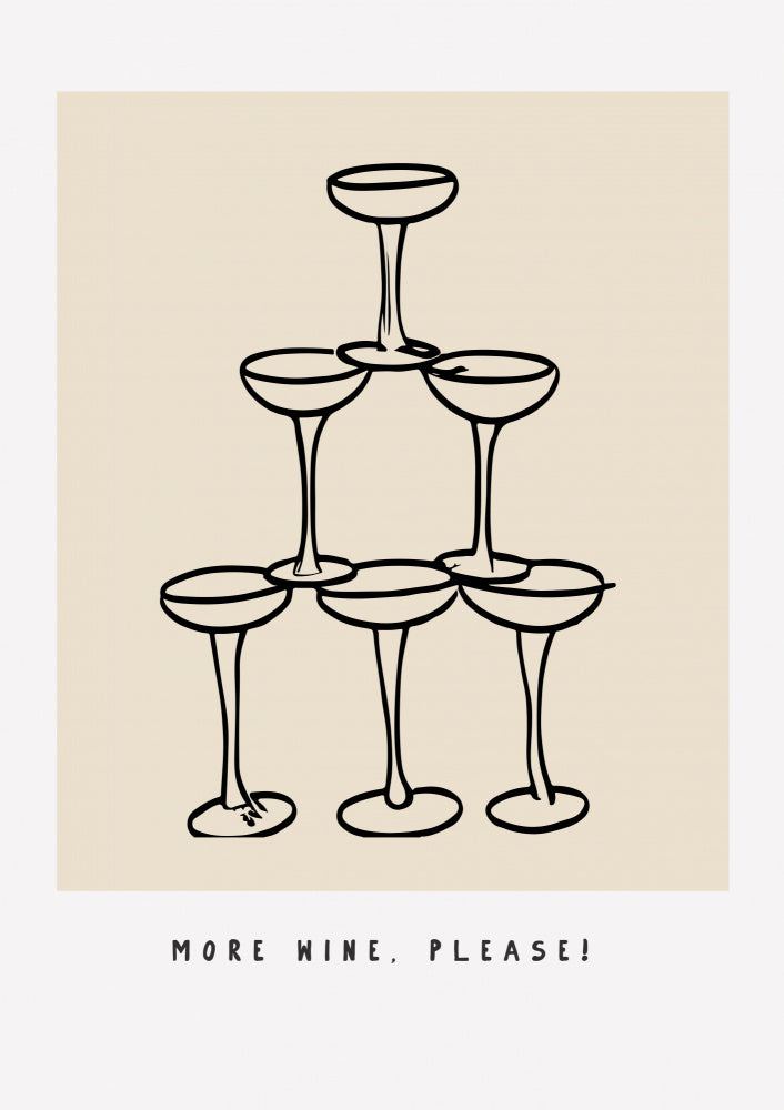 Wine Pyramid Joy | Poster