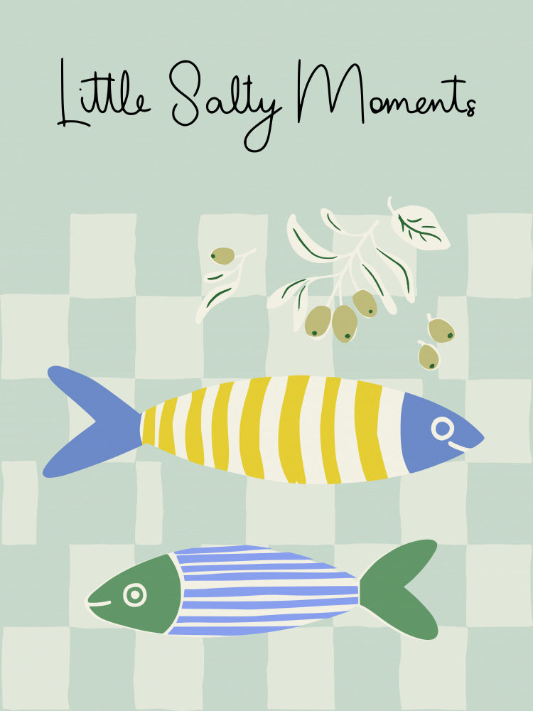 Striped Fish and Olives | Poster