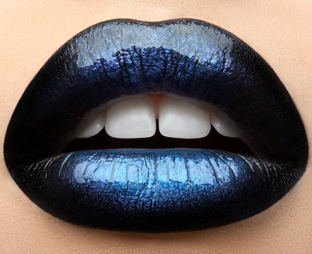 Vibrant Blue Lips | Canvas