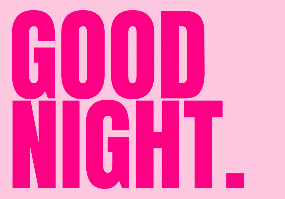 Good Night Pink Message | Poster