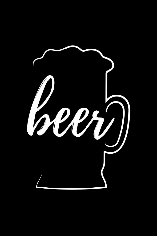 Beer Mug Calligraphy | Poster