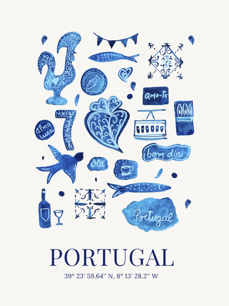 Portugal Cultural Symbols | Poster