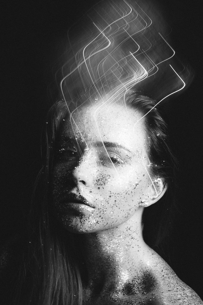 Ethereal Glitter Woman | Canvas