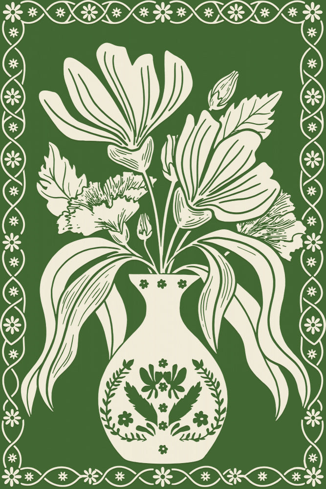 Elegant Floral Vase | Poster