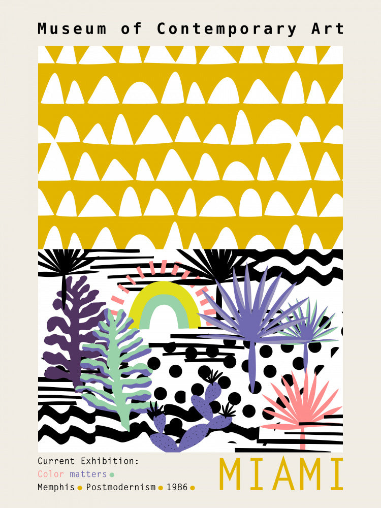 Miami Memphis Tropical Design | Poster