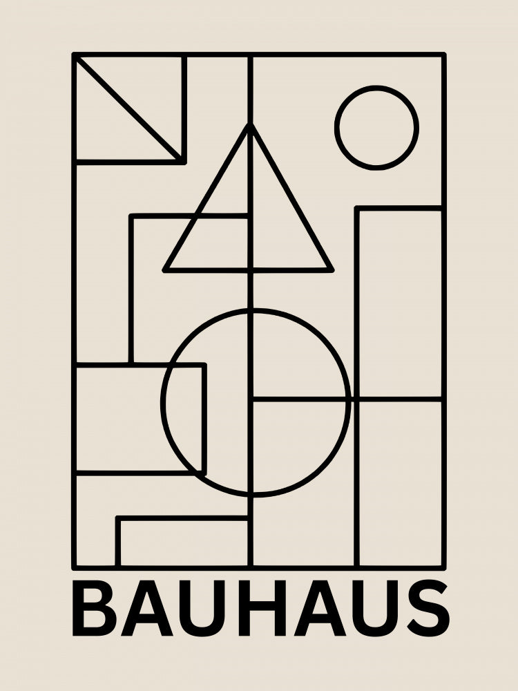 Bauhaus Geometric Composition | Canvas