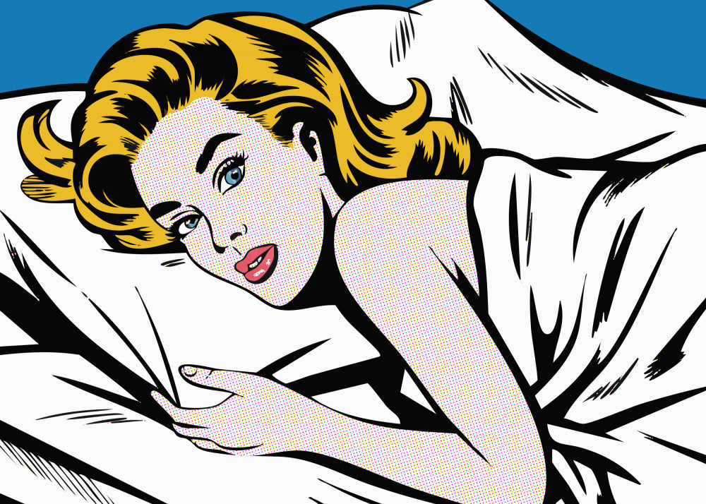 Pop Art Woman In Bed | Poster