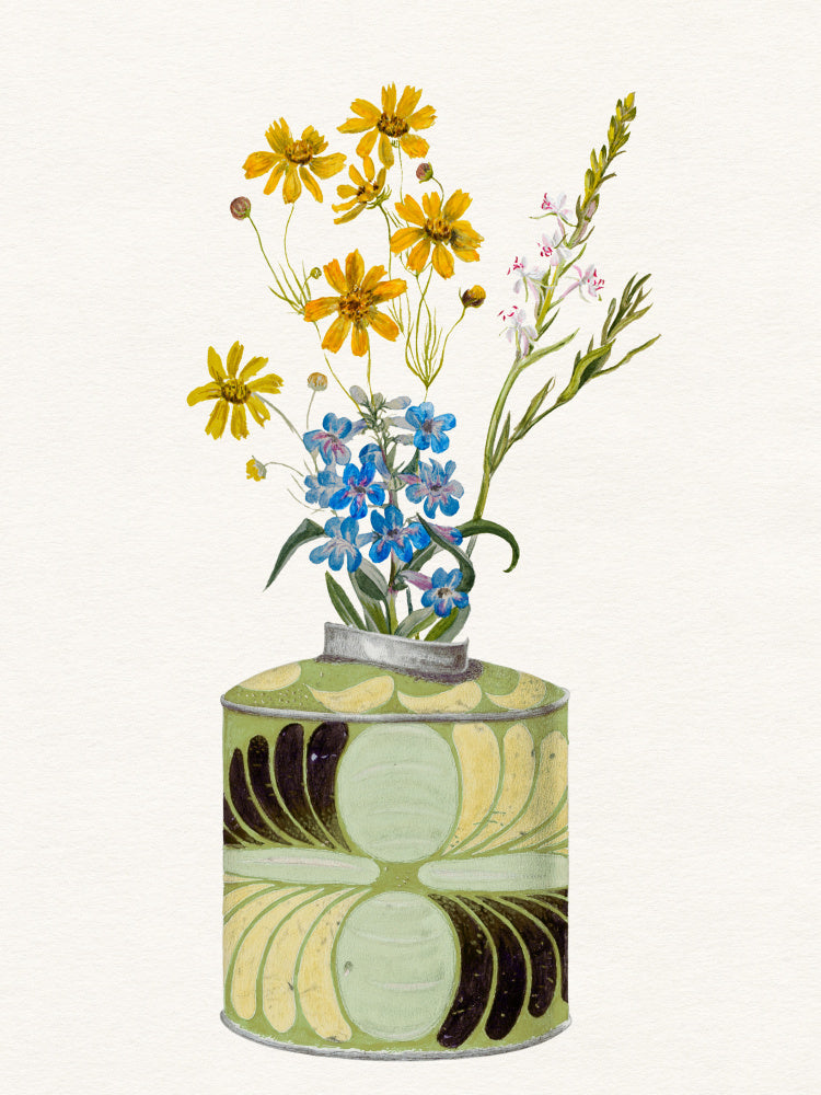 Colorful Flowers In Vase | Poster