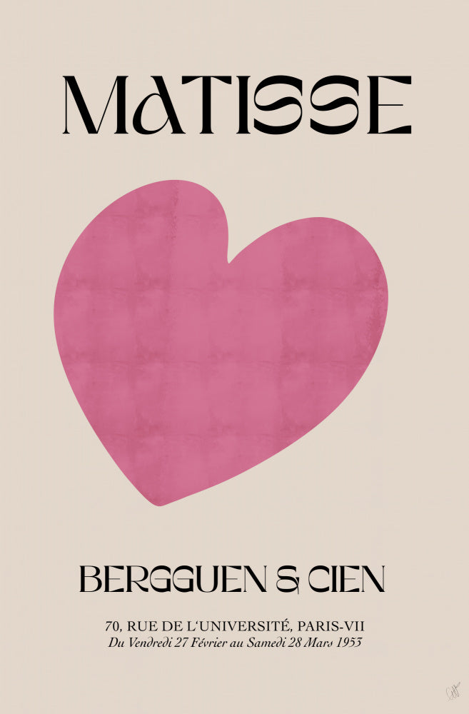 Minimal Pink Heart | Poster