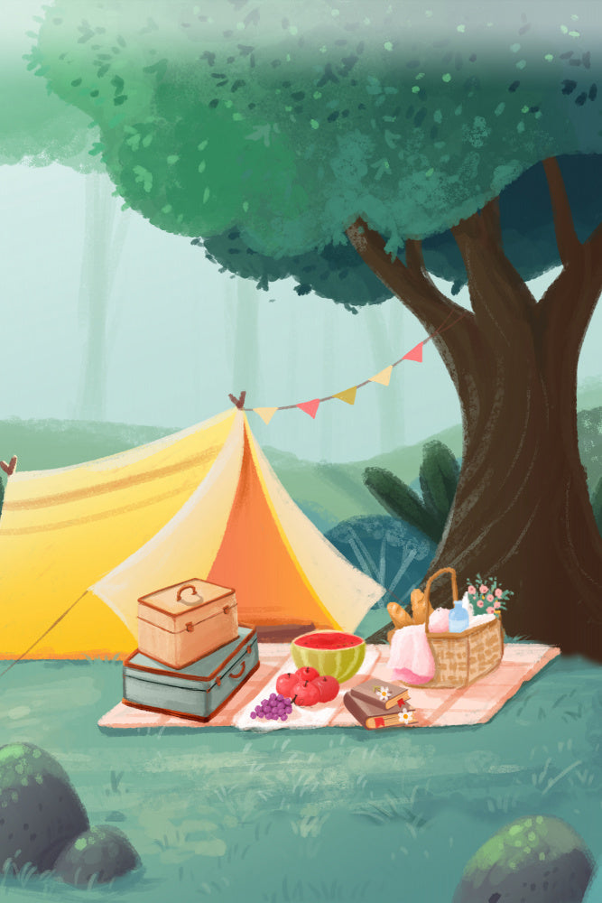 Cozy Forest Picnic | Canvas