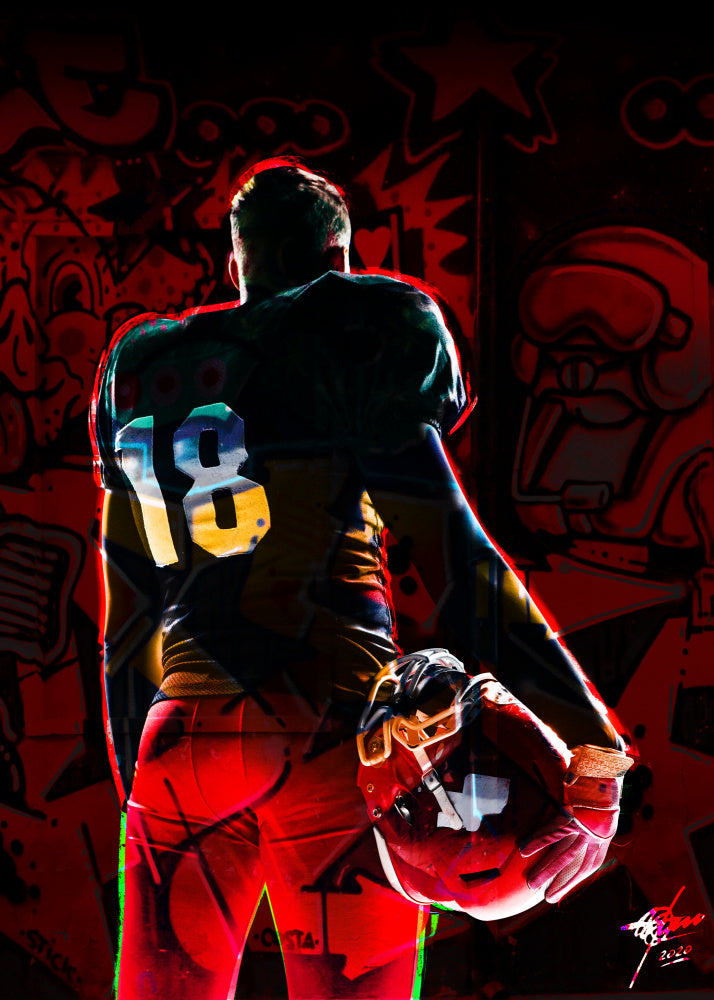Gridiron Player 18 | Canvas